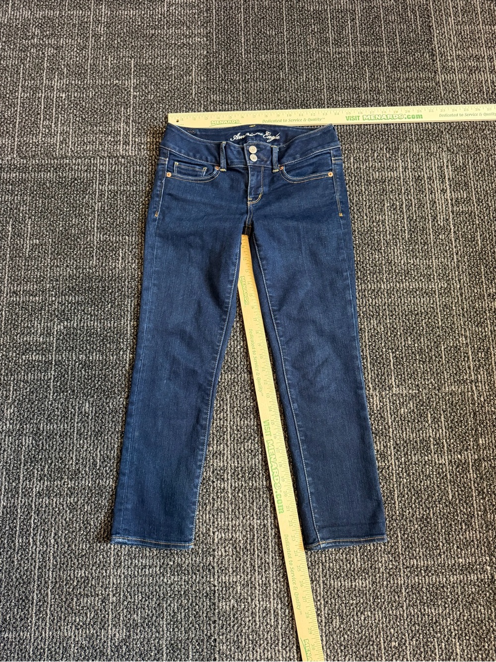 American Eagle Artist Stretch Straight Blue Jeans Size 4
